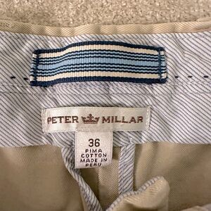 Peter Milar Khaki shorts size 37 tan outdoor casual everyday wear